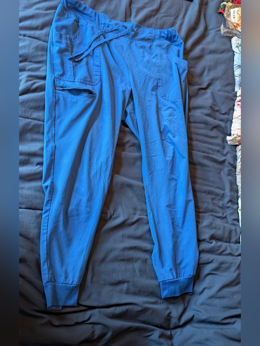 Women's Royal Blue Jogger Scrub Pants